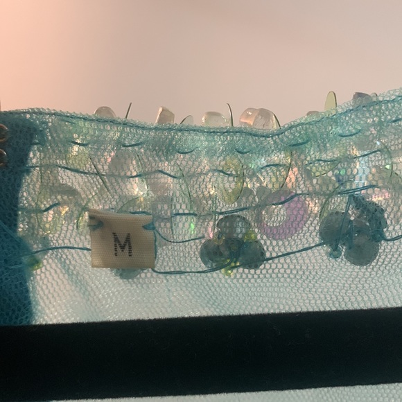 Blue Embellished Dress For wedding/ prom/ event - Picture 5 of 9